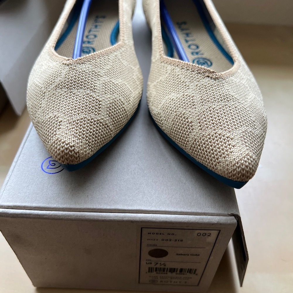 Rothy's Sahara Gold Point 7.5